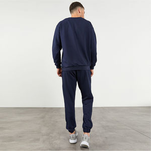 Ensemble de survêtement en coton bleu personnalisé vente en gros 2025 Offre Spéciale Collection hiver Survêtement pour hommes grande taille Combinaison de jogging respirante - Product Image 3
