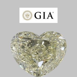 Diamants naturels en vrac certifiés GIA, forme cœur, 1,00 carat, couleur U-V, pureté VS2, qualité excellente, provenant d'Inde - Product Image 2