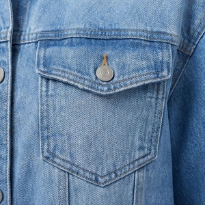 OEM Women Denim Jacket Casual Fall Eco Friendly Windproof Oversize Cotton Filling Button Up <b>Coat</b> Fashion Trendy Customized Color - Product Image 5