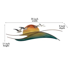 Colgante de pared de Metal de lujo contemporáneo Venta caliente Escultura abstracta de alta calidad para dormitorio y oficina en casa - Product Image 3