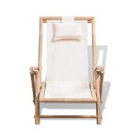 Chaises pliantes d'extérieur en bois vente en gros bon marché chaise pliable en bois de bambou pour la plage et la piscine