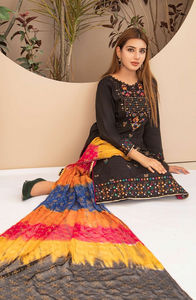 Marca original nueva moda mujer césped trajes étnicos paquistaníes bordados 3 piezas Shalwar Kameez Dupatta trajes personalizados - Product Image 2