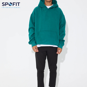 High Quality OEM <b>Plain</b> Dyed Heavyweight Fleece 100% Cotton Logo Printed Oversize Custom Unisex Men Winter <b>Hoodie</b> - Product Image 5
