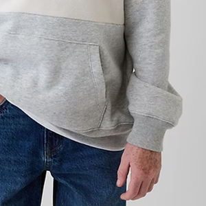 Sweat à capuche pour garçons, manches longues, service OEM pour les acheteurs en gros, tissu confortable de haute qualité, design à blocs de couleur, prix d'usine - Product Image 4