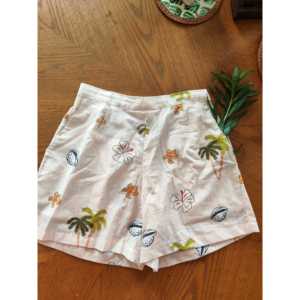 Shorts para Caminar por la Playa, Corte Relajado, Estampados Hechos a Mano, Bolsillos, 100% Algodón, Material Transpirable - Product Image 2