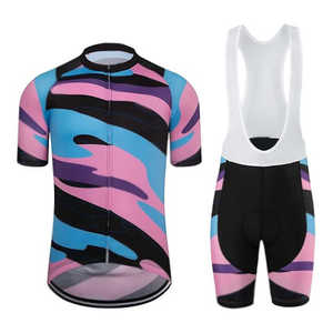 Vêtements de sport en gros meilleur prix vêtements de cyclisme ensemble de maillots respirant séchage rapide 100% polyester unisexe cuissard collants - Product Image 5