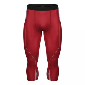 Nouveauté Leggings de sport respirants pour hommes Gym Fitness Coton/Fibre de bambou Yoga Taille élastique Séchage rapide Disponible à prix avantageux OEM - Product Image 4