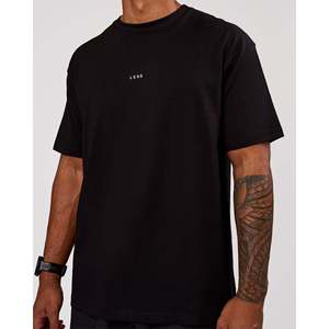 Camiseta Deportiva Negra Extra Grande de Algodón Pesado con Serigrafía - Product Image 2