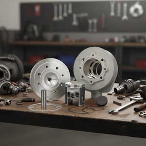 New Pinasco 190cc Vespone RX Aluminum 2-Stroke Cylinder <b>Kit</b> for Scooter Motorcycles High Performance Cylinder Heads <b>Model</b> - Product Image 3