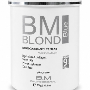 Polvo Decolorante Azul Rubio Orgánico Bionat BM 500g, Crema Aclarante con Colágeno Hidrolizado, Siete Aceites, Sin Polvo, Unisex, Permanente - Product Image 1