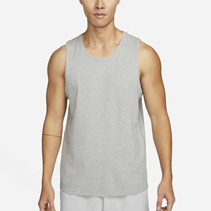 2024 Brand new High Quality custom logo men sport <b>shirt</b> Polyester Cotton running <b>sleeveless</b> tshirts gym tank top mens tank top - Product Image 1
