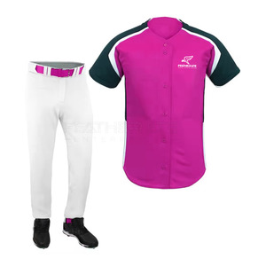 Uniforme de béisbol barato de manga corta personalizado al por mayor nuevo uniforme de béisbol de moda para hombre en stock - Product Image 2