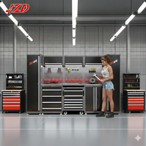 JZD <span class=keywords><strong>Caja</strong></span> <span class=keywords><strong>de</strong></span> <span class=keywords><strong>Herramientas</strong></span> <span class=keywords><strong>de</strong></span> Almacenamiento <span class=keywords><strong>de</strong></span> Garaje, <span class=keywords><strong>Banco</strong></span> <span class=keywords><strong>de</strong></span> Trabajo con Placa <span class=keywords><strong>de</strong></span> Ganchos, Gabinete <span class=keywords><strong>de</strong></span> Acero <span class=keywords><strong>de</strong></span> Alta Resistencia, OEM - Product Image 1