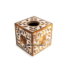 Boîte à mouchoirs décorative en nacre nouveauté porte-mouchoirs design fait main taille personnalisée nouvelle boîte à mouchoirs en bois - Product Image 3