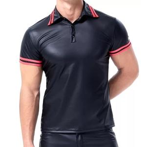 Camisetas de Cuero Personalizadas al por Mayor para Hombre - Patrón Sólido de Secado Rápido y Transpirable Ecológicas RABUSH SPORTS RS-LTS-29 - Product Image 1