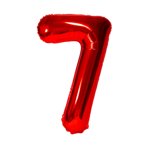Palloncino Foil Numero 7 Rosso 45cm per Decorazioni Festa - Product Image 2