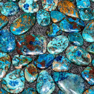 Piedra de cabujón de ágata Shattukite Natural de grado AAA 100%, verde para la fabricación de joyas piedra preciosa curativa, piedras preciosas sueltas hechas a mano - Product Image 1