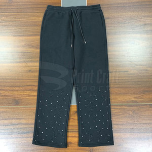 Offre Spéciale Straight Hommes Strass Baggy Joggers Concevez Votre Propre Produit Strass Baggy Joggers - Product Image 1