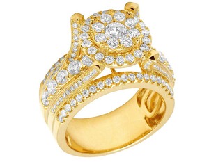 Moissanite Diamond Cluster S925 Sterling Silver Hip Hop Bling Bling Iced Out Ring Cadeau pour homme - Product Image 2