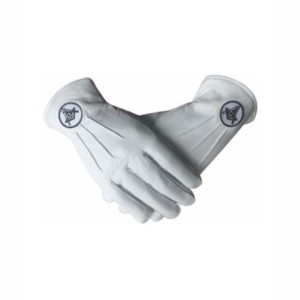 Masonic Gloves Manufacturer Masonic Gloves High Quality Embroidered White 100% Cotton Hand Made Masonic Gloves - Product Image 2