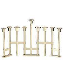 menorah candle stick Stylish Brass Menorah Candle Holder Jewish Hanukkah <b>Lamp</b> Decorative Candle Stand Elegant Home Accent - Product Image 6