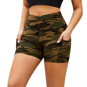 Shorts de yoga pour femmes, taille haute, respirants, extensibles dans les 4 sens, avec poches, pantalon extensible pour femmes 2026 - Product Image 1