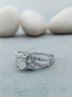 GIA IGI Certified Custom Fancy Solitaire VVS Lab Grown Oval forme Diamond 14k 18k Gold Engagement Wedding Ring Trendy with