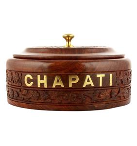 Wooden Roti <b>Box</b> | Chapati Warmer Hotpot Storage | Casserole Dish Kitchen <b>Set</b> - Product Image 5