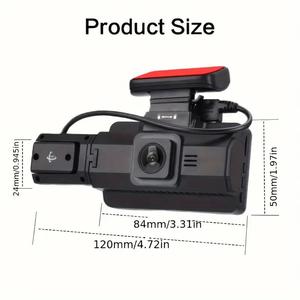 Melia 3 אינץ 'hd 1080p p עדשה כפולה מצלמת <span class=keywords><strong>dvr</strong></span> 170 זווית רחבה dash מצלמת לילה חזון g-חיישן דרך לולאה להקליט תיבת שחור