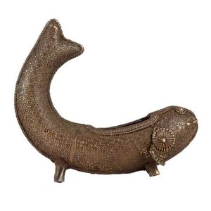 Plateau de cendres en laiton traditionnel de qualité supérieure, support de bougie avec Figure de poisson pour la décoration lumineuse de la maison sur le palais des Arts de l'inde - Product Image 3