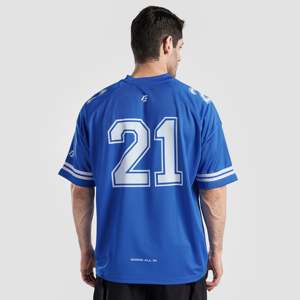 Camiseta Deportiva Power Play Azul Rey Talla XL de Poliéster Estampada de Manga Corta y Pantalón con Logotipo Cosido - Product Image 4