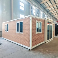 Maisons modulaires de luxe, conteneurs extensibles de 20 pieds, petites maisons pliantes en conteneurs, abri préfabriqué, maison portable facile à assembler, Chine