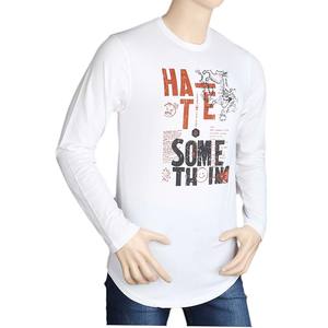 T-shirt à manches longues pour homme - Blanc - Product Image 1