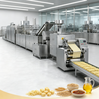 Complete productielijn voor instant noedels, inclusief machine voor het maken van gebakken instant noedels en droogmachine voor niet-gebakken noedels