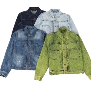 2026 New Arrival Fashion Acid Washed <b>Custom</b> Made Men <b>Denim</b> Jean <b>Jackets</b> NEW Collection - Product Image 1