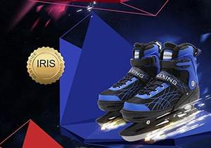 Patines de Hielo Ajustables para Niños y Adultos, Patines de Hockey sobre Hielo para Principiantes con Cuchilla Reforzada para Entrenamiento - Product Image 4