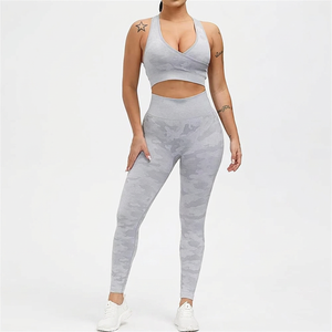 Conjunto de Ropa Deportiva para Yoga, Leggings de Cintura Alta y Sujetador Deportivo para Mujer, Ropa de Fitness, Talla Personalizada Disponible - Product Image 1