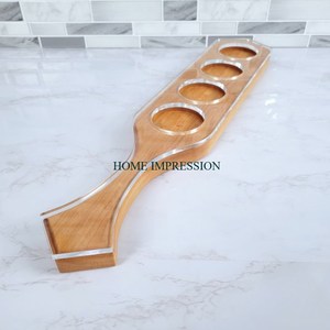 Wooden Made Decorative Glass Holder And <b>Rack</b> Unique Design With Acrylic Top Handmade Champagne Glass Display Holder Supplies - Product Image 4