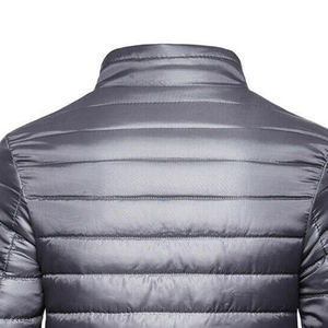 Tissu de toile de veste polaire pour hommes sur mesure de haute qualité avec col montant prix de gros Logo personnalisable - Product Image 6