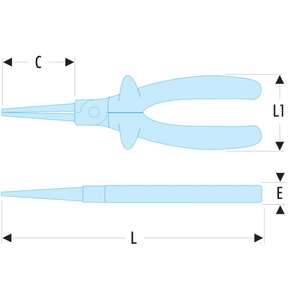 คีมปากกลมหุ้มฉนวน 1,000 โวลต์ รุ่น Facom VSE - Product Image 2