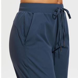 Nueva llegada de Nylon Spandex pantalones para correr secado rápido ejercicio entrenamiento Joggers Yoga pantalones de chándal mujeres Jogger pantalones de chándal uso diario - Product Image 3