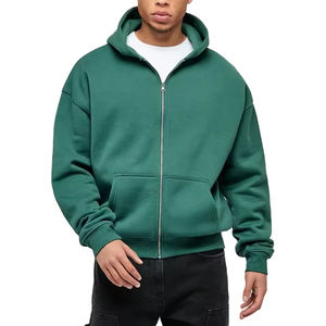 Sudadera con Capucha y Cremallera para Hombre, Diseño de Última Moda, Precio de Mayoreo, Sudadera con Capucha y Cremallera de Tendencia, Mezcla de Algodón Básica - Product Image 5