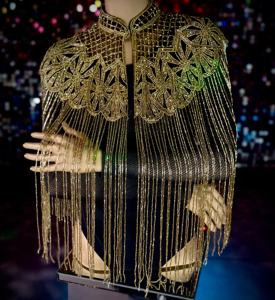 ชุดเบอร์เลสก์หรูหราประดับด้วยลูกปัดและเลื่อมปิดคออย่างรวดเร็วเย็บปักถักร้อยและไข่มุกที่สวยงามสำหรับคลับตามเทศกาล - Product Image 4