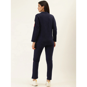 Woven labal OEM Nuevo último diseño de manga larga conjunto de chándal para mujeres Yoga Street Wear Casual Track suits - Product Image 2