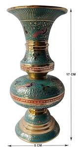 Vase en acier inoxydable durable - Design artisanal écologique avec brillance métallique, forme artistique, fleurs magnifiques - Product Image 4