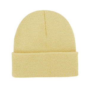 Gorro personalizado teñido liso de invierno de alta calidad 100% algodón gorro de moda gorro cómodo cálido invierno - Product Image 1