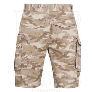 100% algodón al aire libre de secado rápido trabajo táctico Cargo pantalones cortos para logotipo impreso personalizado botón cierre cintura - Product Image 3