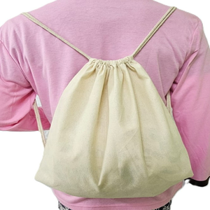 Sac à dos à cordon en coton biologique imperméable et écologique avec dos ergonomique, capacité de 23 L pour la salle de sport, les voyages et les activités de plein air - Product Image 6