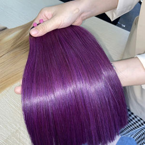 Extensions de cheveux vierges Remy HD, lisses comme des miroirs, sans nœuds, polyvalentes et durables, provenant d'un seul donneur, pour perruques Alpha Hair - Product Image 1