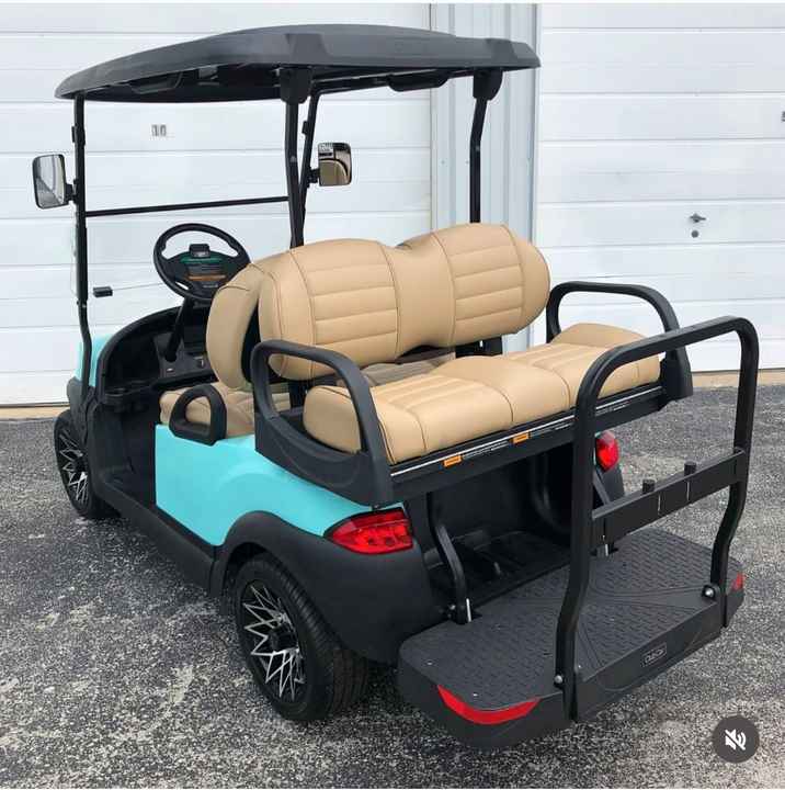 Electric Lifted Golf Cart 2 4 6 8 Seats 4x4 Gasoline Off Road Club Car for Sale Gold Color Custom Free Design Low Price golf
